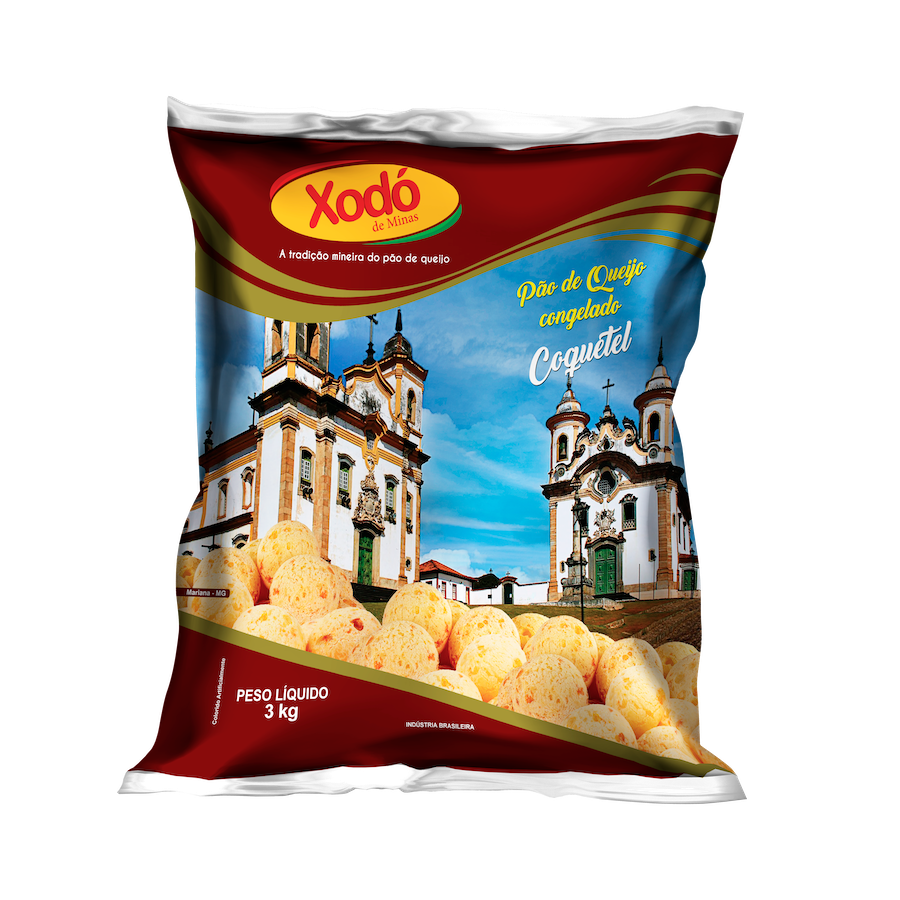 Pão de Queijo Coquetel | Xodó de Minas – Pequeno no Tamanho, Gigante no Sabor | 3KG