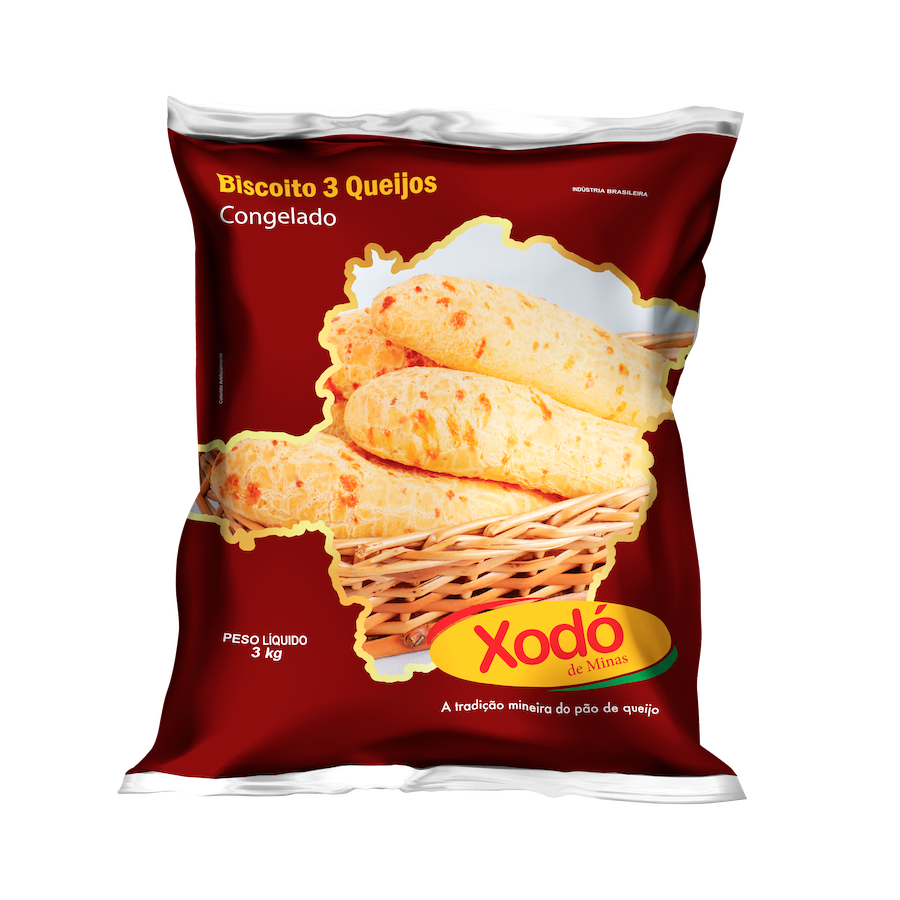Biscoitão 3 Queijos | Xodó de Minas – Crocância e Sabor em Cada Mordida | 3KG
