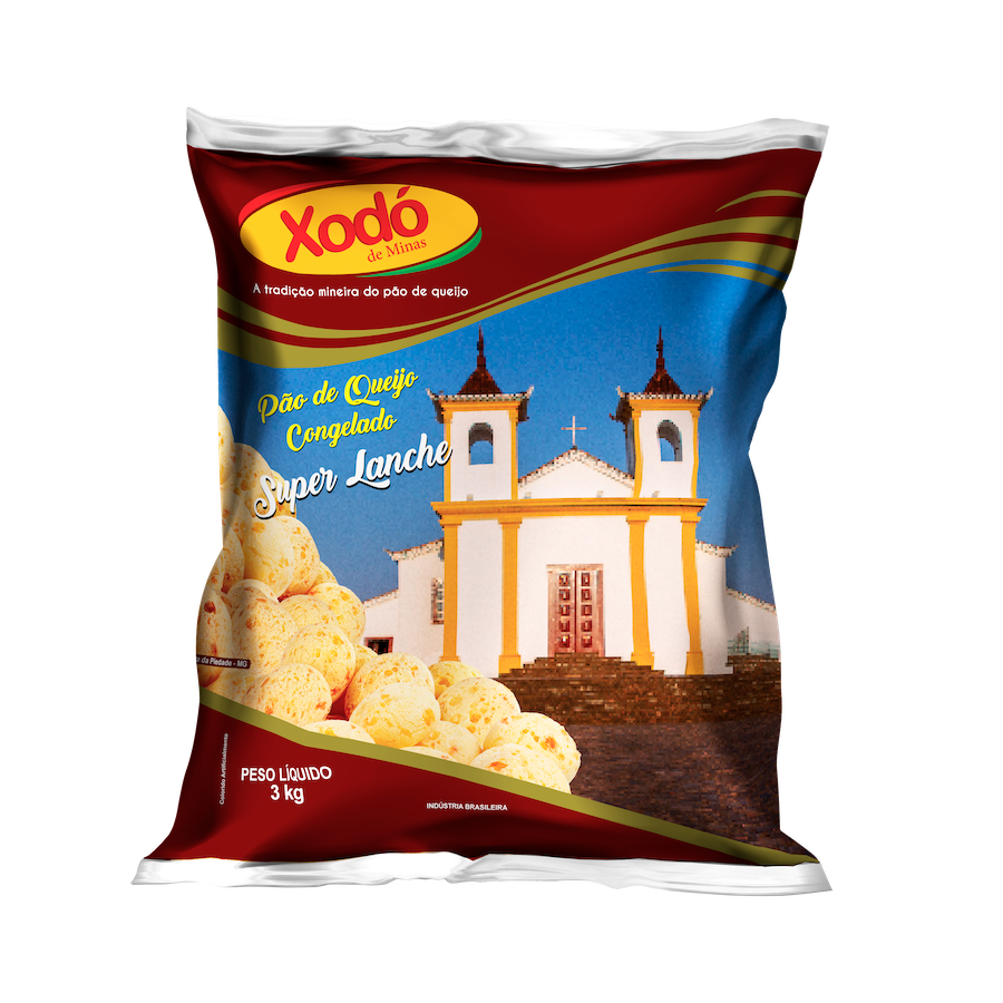 Pão de Queijo Super Lanche | Xodó de Minas – Grande no Tamanho, Imbatível no Sabor | 3KG